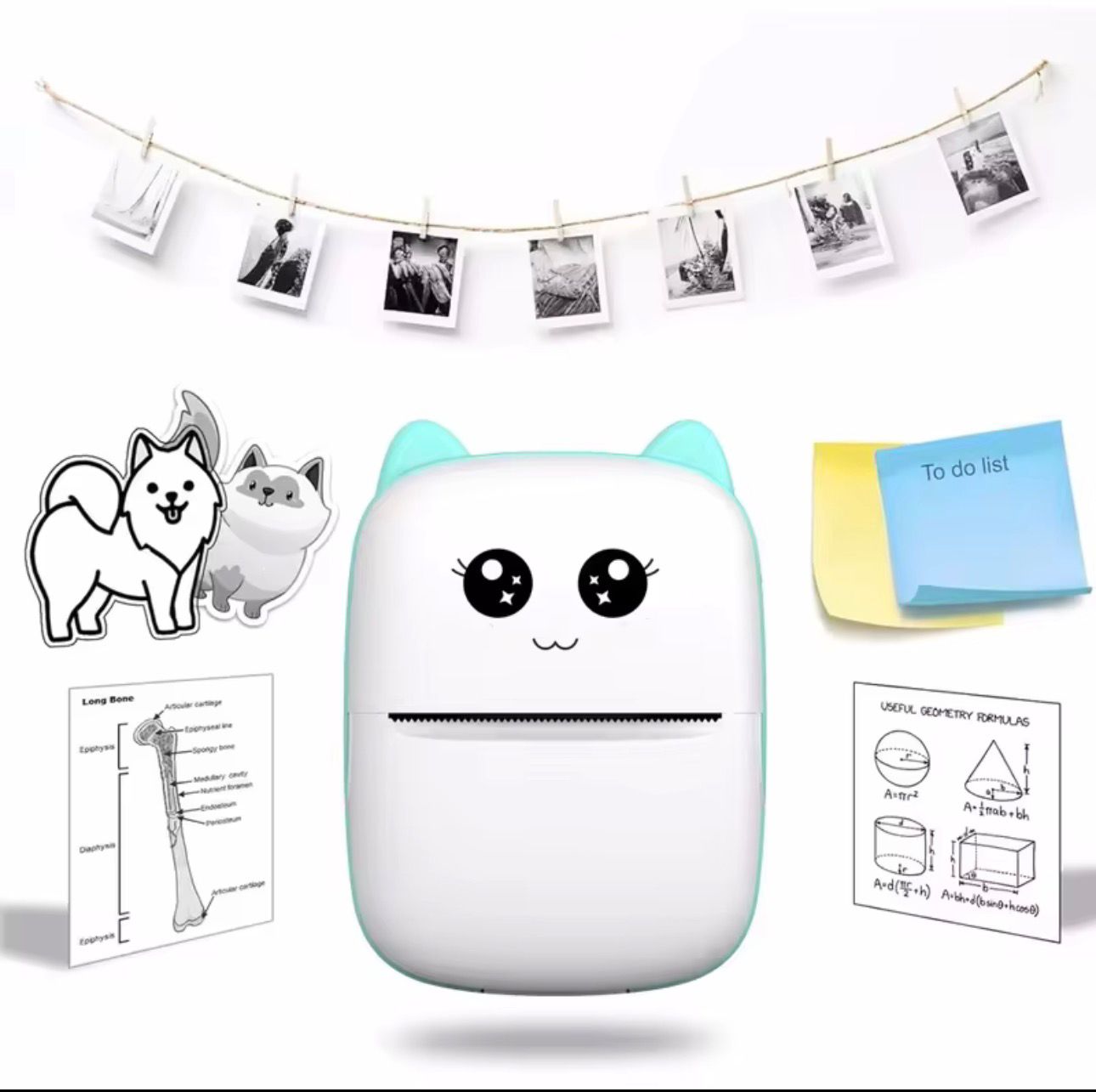 Stampante Termica Portatile Mini – Senza Inchiostro | Stampa da App per Foto, Note e Etichette 📸✨